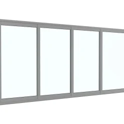 Terassin liukulasi-ikkuna Landskap Stadig pidennetty kesäkausi 4 osaa eri kokoja ja värejä
