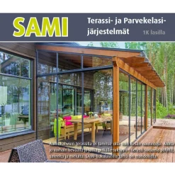 Terassin liukuovi Maakunnan Lasi 4 osaa eri värejä mittatilaus