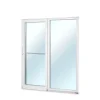 Terassin liukuovi Seicom Portal PSK 200Z A 3K, PVC, 2-osainen, 3-lasinen mittatilausovi