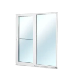 Terassin liukuovi Seicom Portal PSK 200Z A 3K, PVC, 2-osainen, 3-lasinen mittatilausovi