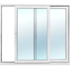 Terassin liukuovi Seicom Superior SU3K PVC 2-osainen 3-lasinen mittatilausovi