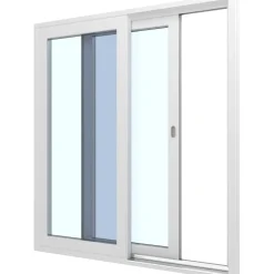 Terassin liukuovi Seicom Superior SU3K PVC 2-osainen 3-lasinen mittatilausovi