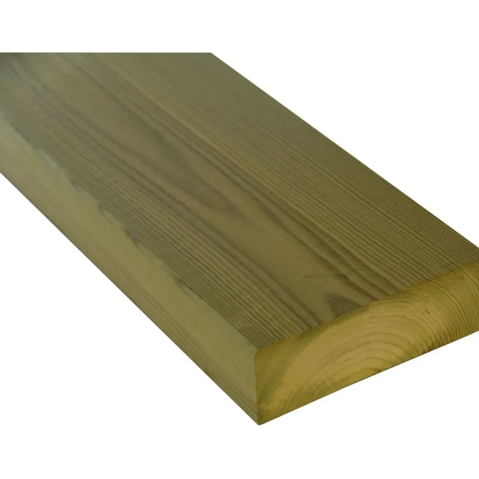 Terassin runkopuu 48x148x4200mm, kestopuu, A, vihreä