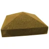 Tolpanhattu Pyramidi K380 123x123x50 mm vihreä 100 mm tolpalle