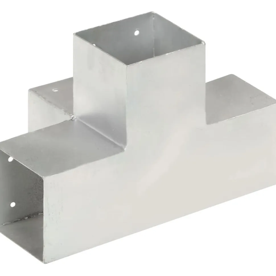 Tolppaliitin X-muoto galvanoitu metalli 101x101mm