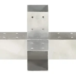 Tolppaliitin X-muoto galvanoitu metalli 71x71mm