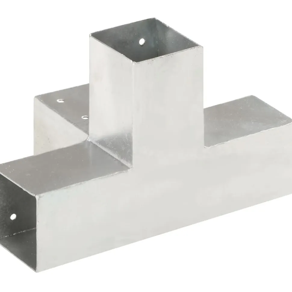 Tolppaliitin X-muoto galvanoitu metalli 71x71mm