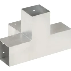 Tolppaliitin X-muoto galvanoitu metalli 81x81mm