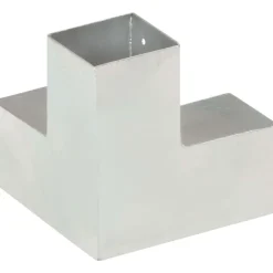 Tolppaliitin Y-muoto galvanoitu metalli 81x81mm