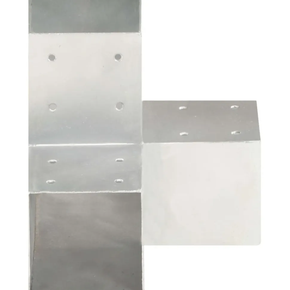 Tolppaliitin Y-muoto galvanoitu metalli 91x91mm
