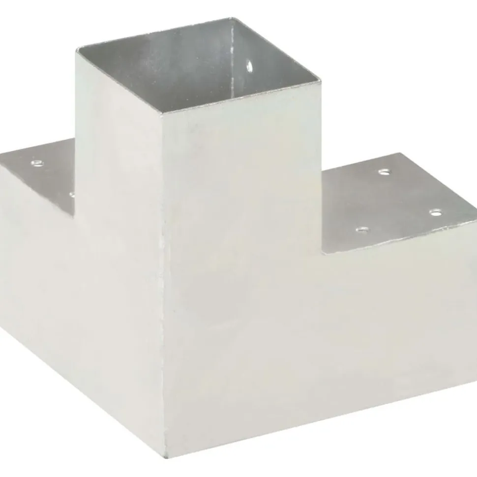 Tolppaliitin Y-muoto galvanoitu metalli 91x91mm