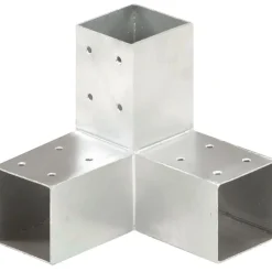 Tolppaliitin Y-muoto galvanoitu metalli 71x71mm