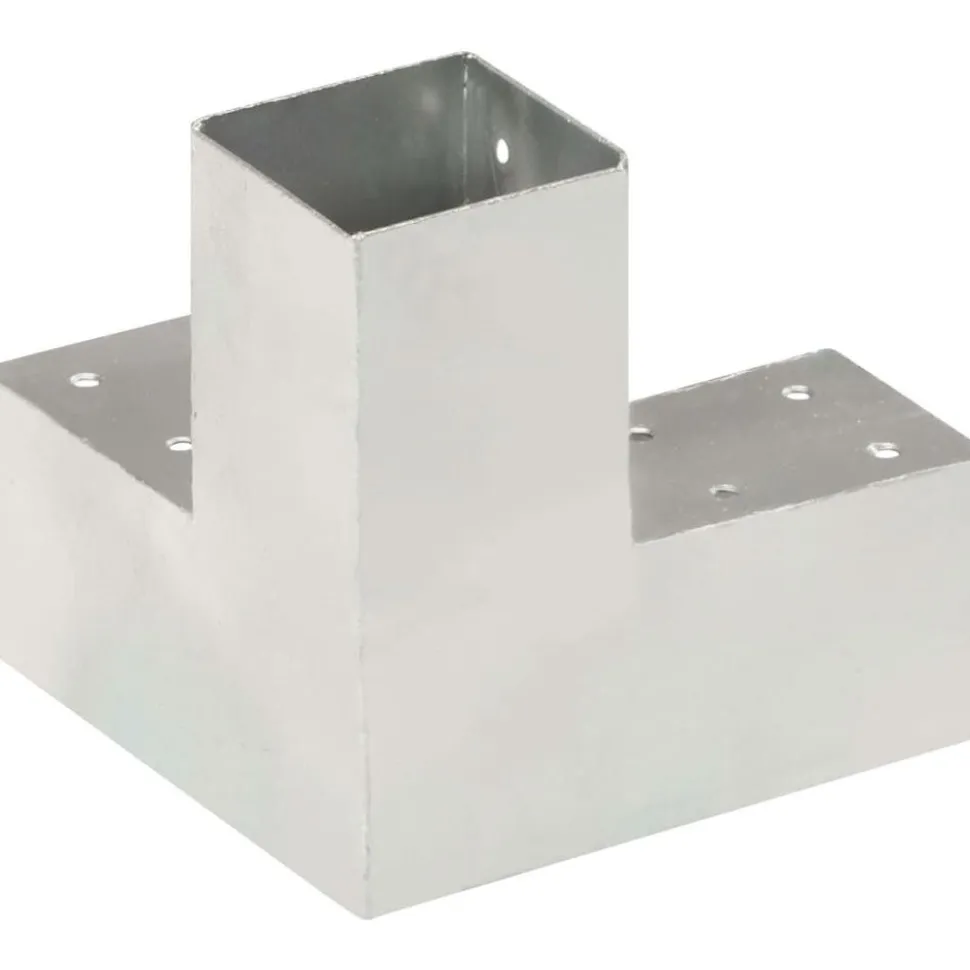 Tolppaliitin Y-muoto galvanoitu metalli 71x71mm