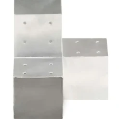Tolppaliitin Y-muoto galvanoitu metalli 101x101mm