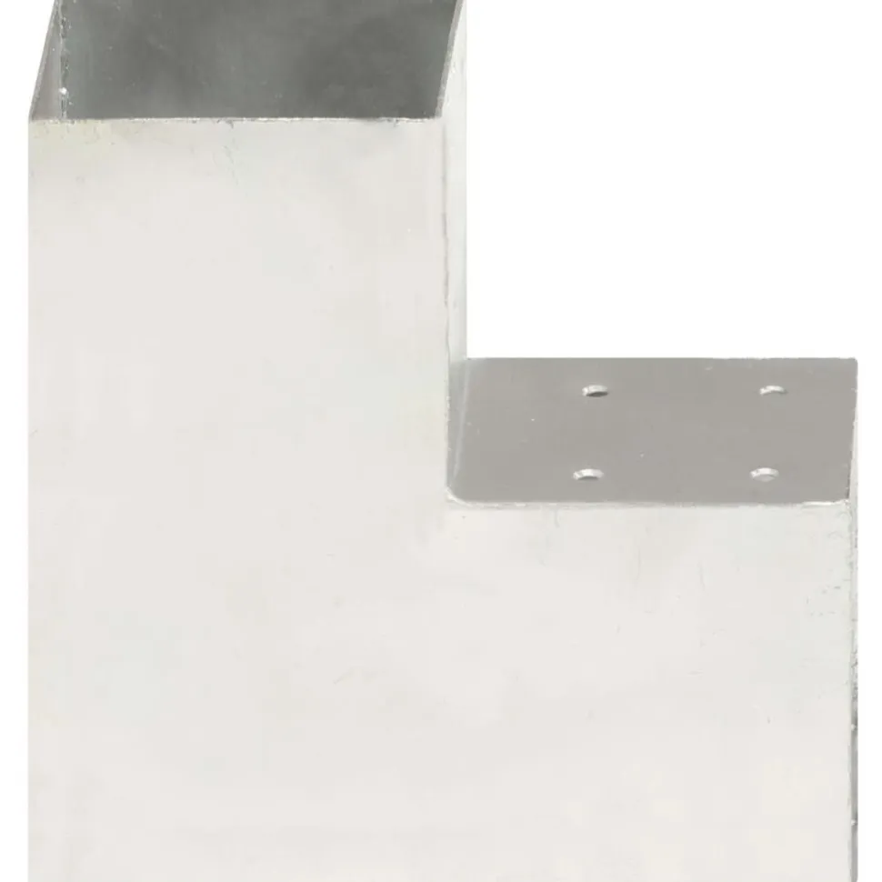 Tolppaliittimet 4kpl L-muoto galvanoitu metalli 101x101mm