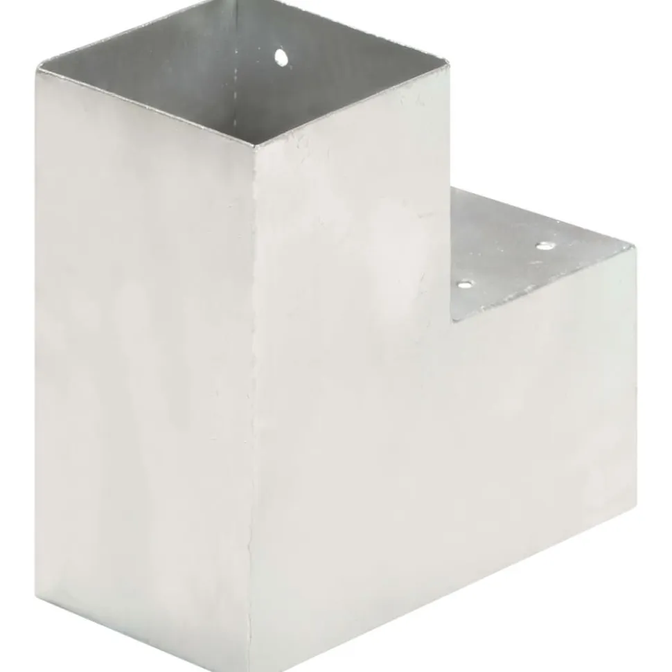 Tolppaliittimet 4kpl L-muoto galvanoitu metalli 101x101mm