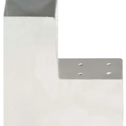 Tolppaliittimet 4kpl L-muoto galvanoitu metalli 81x81mm