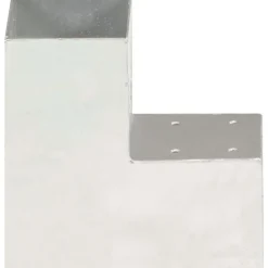 Tolppaliittimet 4kpl L-muoto galvanoitu metalli 91x91mm