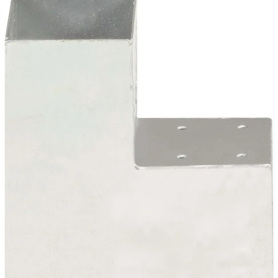 Tolppaliittimet 4kpl L-muoto galvanoitu metalli 91x91mm