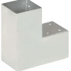 Tolppaliittimet 4kpl L-muoto galvanoitu metalli 91x91mm