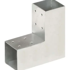 Tolppaliittimet 4kpl L-muoto galvanoitu metalli 71x71mm