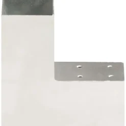 Tolppaliittimet 4kpl L-muoto galvanoitu metalli 71x71mm