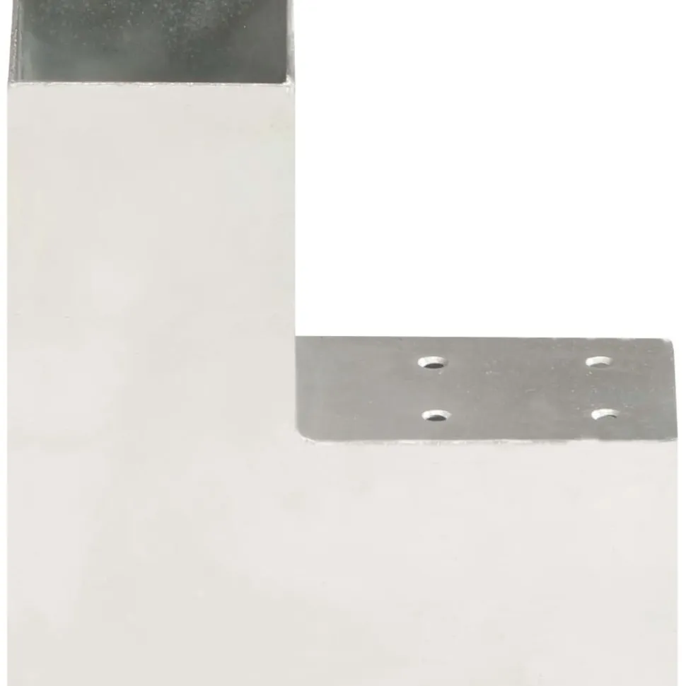 Tolppaliittimet 4kpl L-muoto galvanoitu metalli 71x71mm