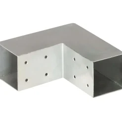 Tolppaliittimet 4kpl L-muoto galvanoitu metalli 71x71mm