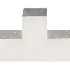 Tolppaliittimet 4kpl T-muoto galvanoitu metalli 101x101mm