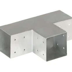 Tolppaliittimet 4kpl T-muoto galvanoitu metalli 101x101mm