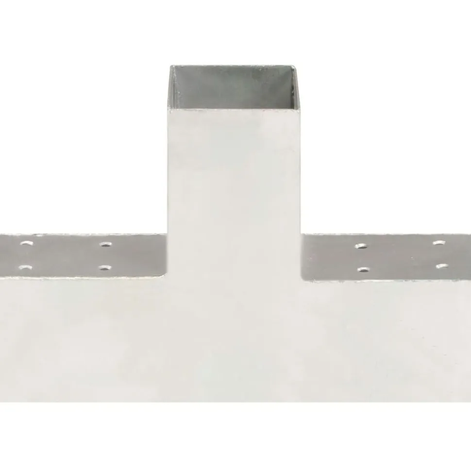 Tolppaliittimet 4kpl T-muoto galvanoitu metalli 71x71mm