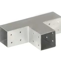 Tolppaliittimet 4kpl T-muoto galvanoitu metalli 71x71mm