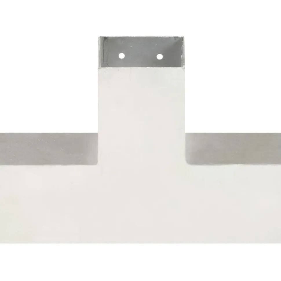 Tolppaliittimet 4kpl X-muoto galvanoitu metalli 81x81mm
