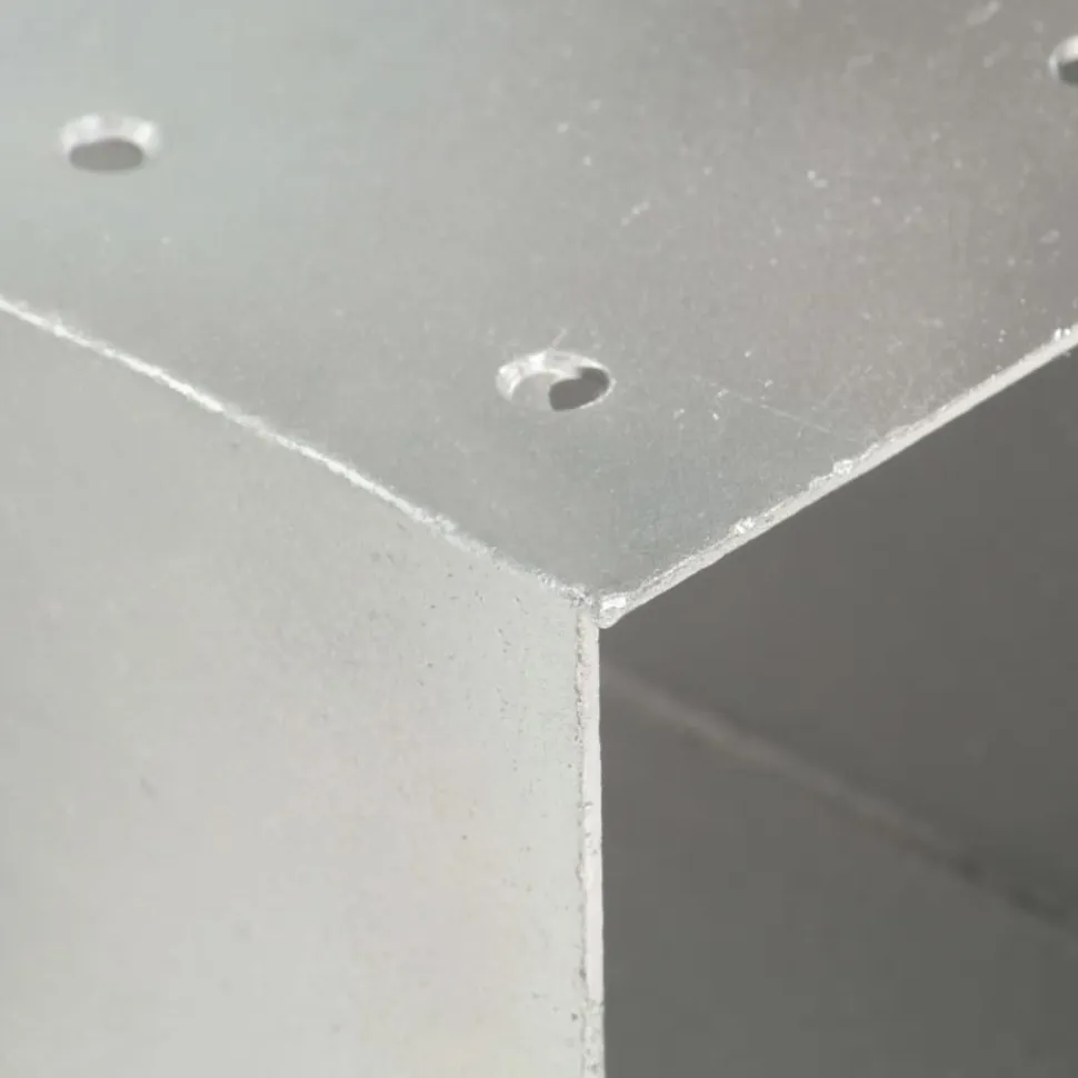 Tolppaliittimet 4kpl Y-muoto galvanoitu metalli 71x71mm