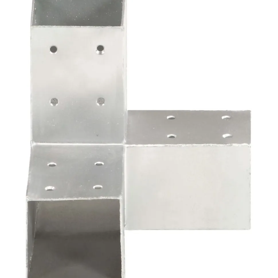 Tolppaliittimet 4kpl Y-muoto galvanoitu metalli 71x71mm
