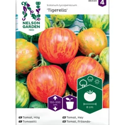 Tomaatti Nelson Garden Tigerella, juovikas, siemenet