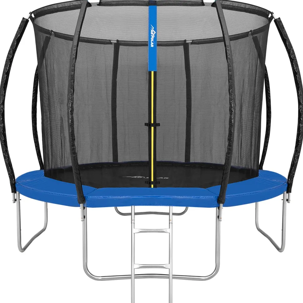 Trampoliini AB Polar turvaverkolla, eri kokoja