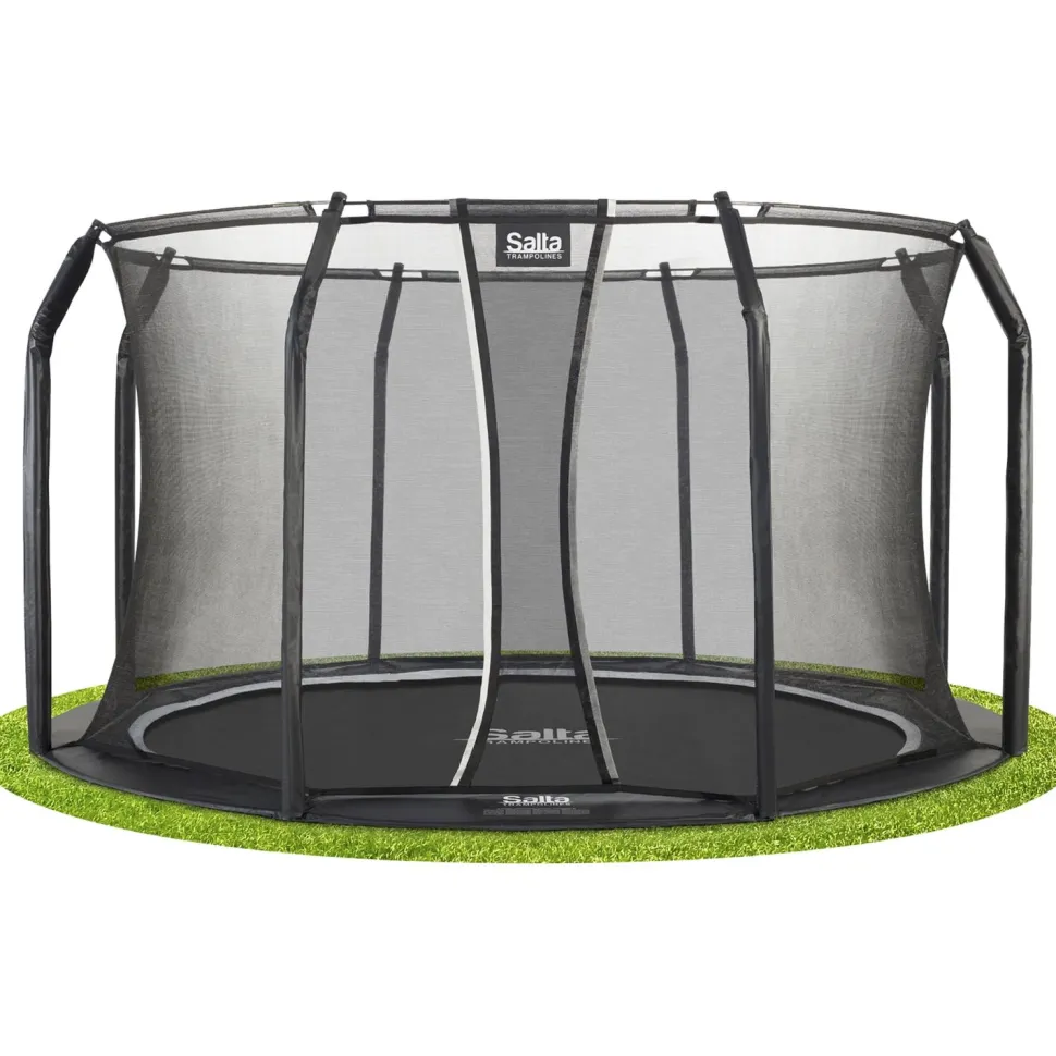 Trampoliini Salta Royal Baseground Ø427cm musta sis. turvaverkko