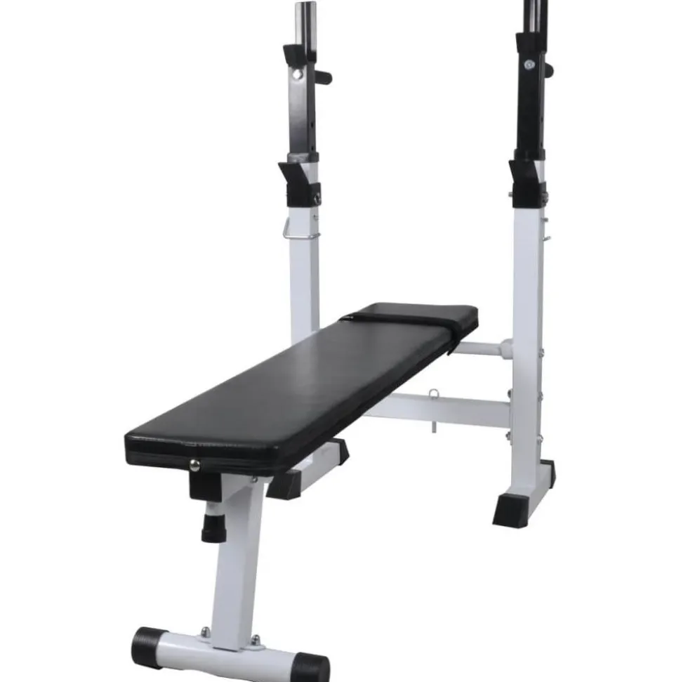 Treenipenkki levytanko- ja käsipainosarjalla, 60.5kg, 111x50x120cm