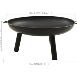 Tulimalja, ⌀58cm, teräs, eri värejä