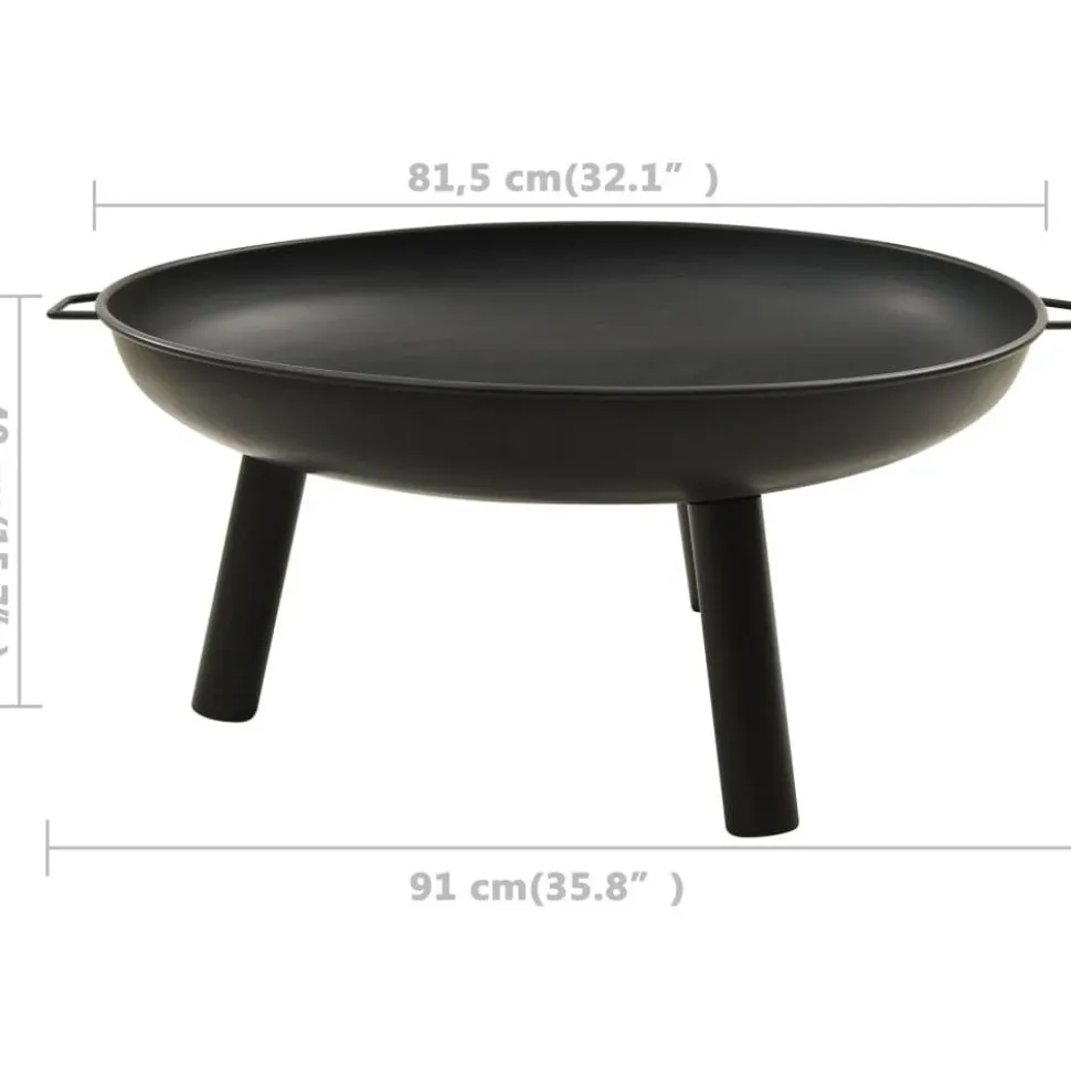 Tulimalja, ⌀58cm, teräs, eri värejä