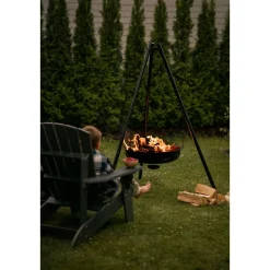 Tulipata Espegard Lun 60, Ø60x160cm, musta