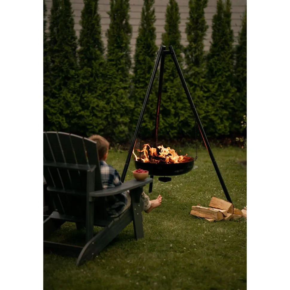 Tulipata Espegard Lun 60, Ø60x160cm, musta