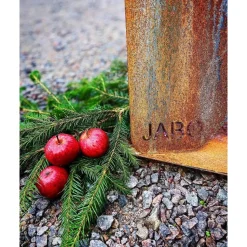 Tulisija Jabo Triangel 64x64x54cm Corten-teräs, sis. alustan