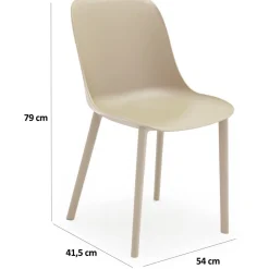 Tuoli Linento Garden Shell-P beige 2kpl/pkt