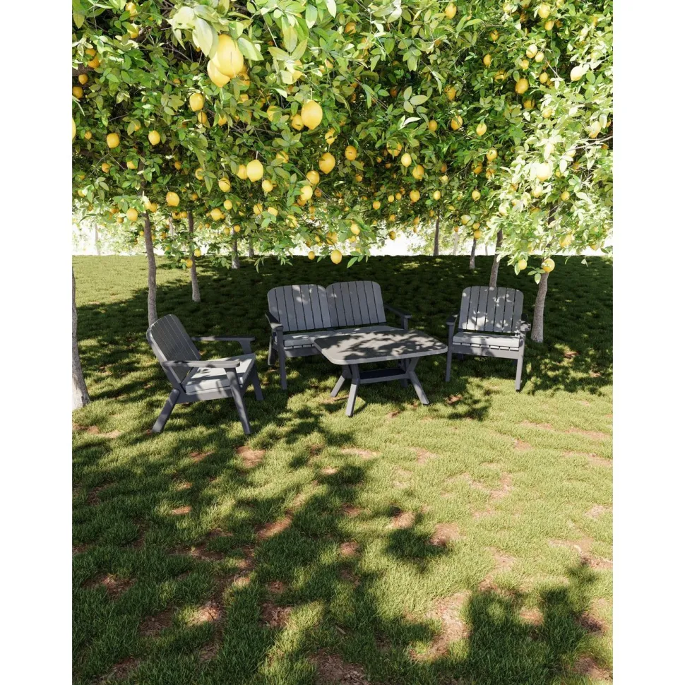 Tuoli Linento Garden Silva hiilenharmaa/antrasitti