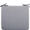 Tuolin pehmuste Home4You SIMPLE, harmaa 38x43x2,5 cm
