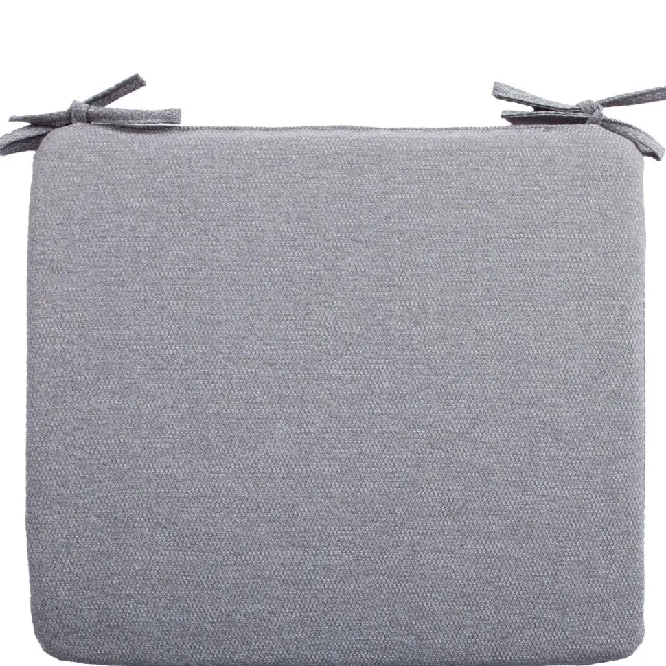 Tuolin pehmuste Home4You SIMPLE, harmaa 38x43x2,5 cm