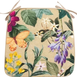 Tuolityyny Home4You AMAZONIA 39x39 cm, beige kukallinen