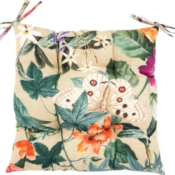 Tuolityyny Home4You AMAZONIA 40x40 cm, beige kukallinen